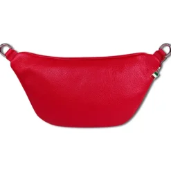 Florence Echtleder Gürteltasche extra groß Damen rot Bauchtasche Jugend OTF820R