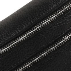 Florence Echtleder Gürteltasche Damen schwarz Bauchtasche OTM801S