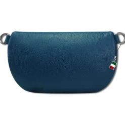 Florence Echtleder Gürteltasche Damen dunkelblau Bauchtasche Jugend OTF807B