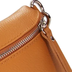 Florence Echtleder Gürteltasche Damen tan Bauchtasche Brusttasche Jugend OTM808C