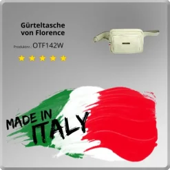 Florence Echtleder Gürteltasche Damen beige Bauchtasche Jugend Damen OTF142W