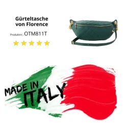 Florence Echtleder Gürteltasche Damen aquamarin Crossbody Bag Jugend OTM811T