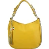 Florence Echtleder Hobo Bag Damen gelb OTF134Y
