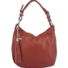 Florence Echtleder Hobo Bag Damen dunkelrot OTF134R