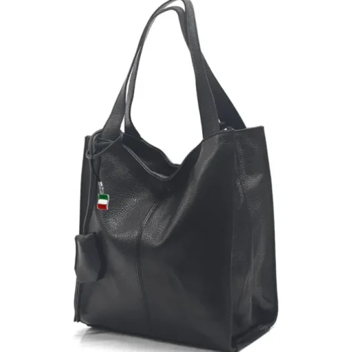 Florence Echtleder Hobo Bag Damen schwarz OTF155S