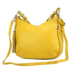 Florence Echtleder Hobo Bag Damen gelb OTF134Y