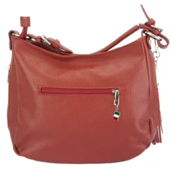 Florence Echtleder Hobo Bag Damen dunkelrot OTF134R