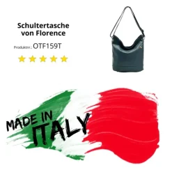 Florence Echtleder Hobo Bag Damen türkis OTF159T