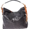 Florence florale Echtleder Hobo Bag Damen schwarz braun OTF111S