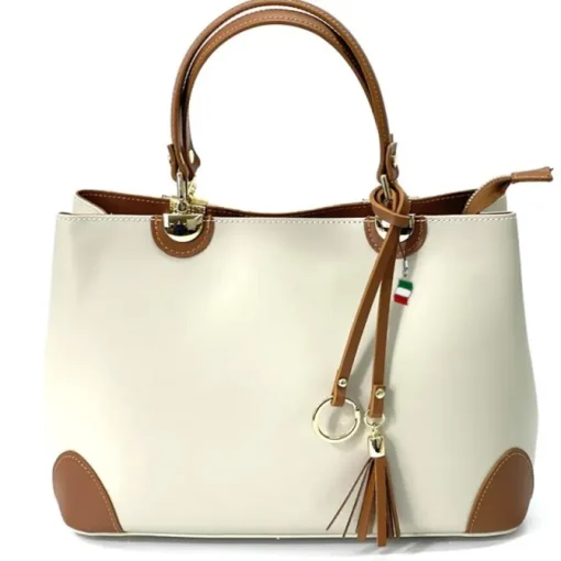 Florence Handtasche Damen Echtleder beige OTF156C