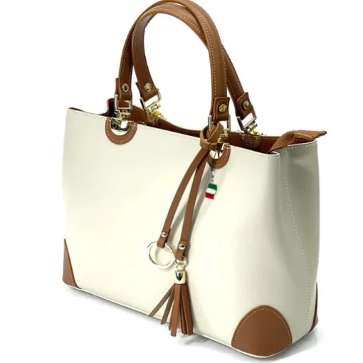 Florence Handtasche Damen Echtleder beige OTF156C