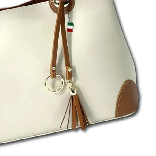 Florence Handtasche Damen Echtleder beige OTF156C