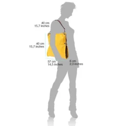 Florence Hobo Bag braun echtes Leder Damen OTF102C