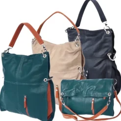 Florence Hobo Bag schwarz Echtleder Damen OTF102S