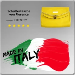 Florence 2in1 Damen Clutch echtes Leder Tasche gelb OTF803Y