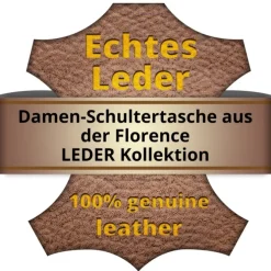 Florence 2in1 Damen Clutch echtes Leder Tasche gelb OTF803Y