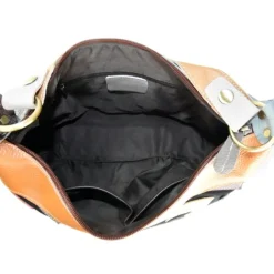 Florence ital. Damen Shopper Echtleder Patchwork OTM101T
