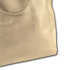 Florence ital. Shopper Echtleder Damen Business taupe OTM107N