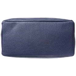 Florence ital. Shopper Echtleder Damen Business blau OTF112M