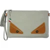 Florence Jugend Handgelenktasche Tasche Echtleder grau OTF805K