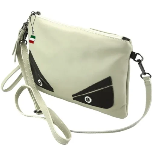 Florence Jugend Handgelenktasche Tasche Echtleder beige OTF805W