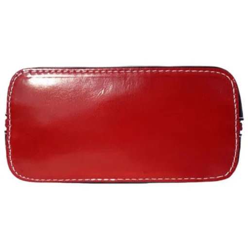 Florence Mini Damen Handtasche echtes Leder schwarz rot OTF109S