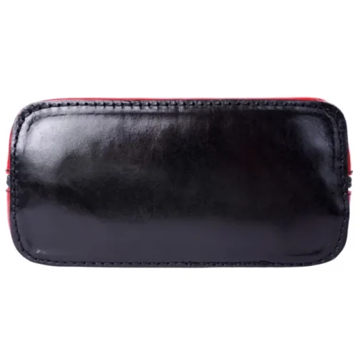 Florence Mini Damen Handtasche echtes Leder rot schwarz OTF109R