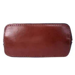 Florence Mini Damen Handtasche echtes Leder blau, braun OTF109B