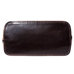 Florence Mini Damen Handtasche echtes Leder taupe braun OTF109C