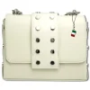 Florence Nieten Abendtasche Echtleder Damen beige OTF143C