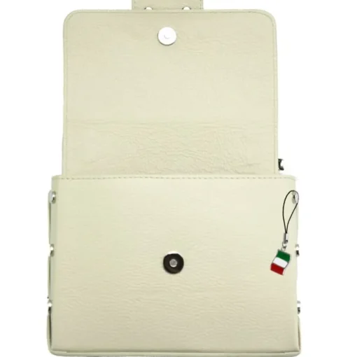 Florence Nieten Abendtasche Echtleder Damen beige OTF143C