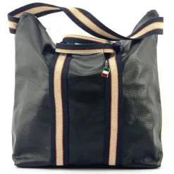 Florence Rucksack Damen Daypack Echtleder schwarz OTF609S