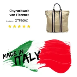 Florence Rucksack Damen Daypack Echtleder taube OTF609C