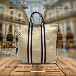 Florence Rucksack Damen Daypack Echtleder taube OTF609C