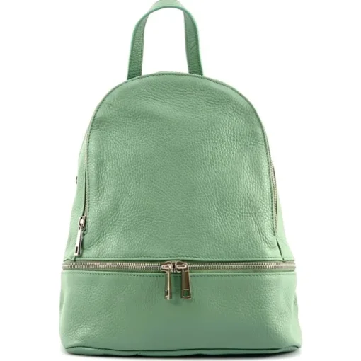 Florence Rucksack Damen Echtleder Cityrucksack hellgrün OTF612L