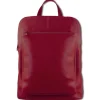 Florence Rucksack Damen Echtleder Cityrucksack dunkelrot OTF610D