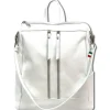 Florence Rucksack Damen Echtleder Cityrucksack weiß ORF100W