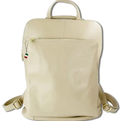 Florence Rucksack Damen Echtleder Cityrucksack beige ORM103I
