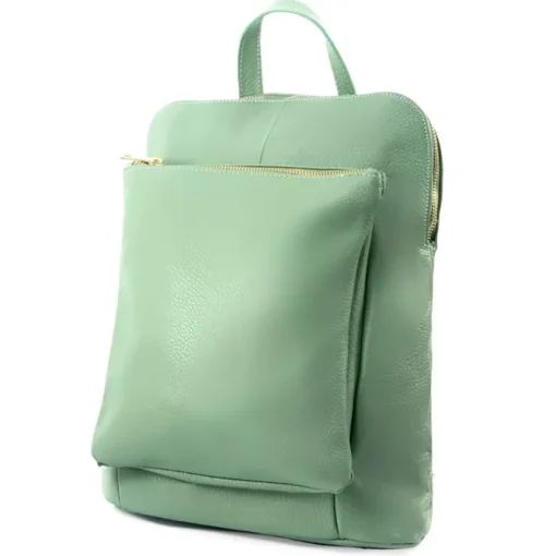 Florence Rucksack Damen Echtleder Cityrucksack hellgrün OTF610L