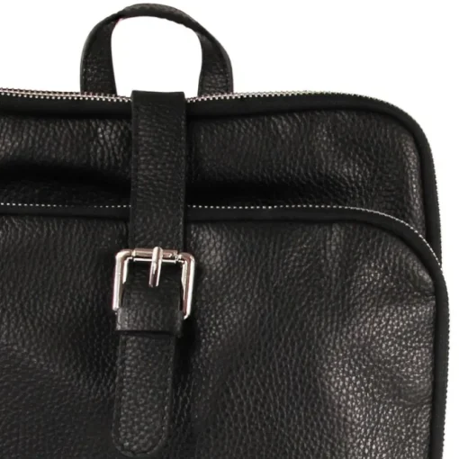 Florence Rucksack Damen Echtleder Cityrucksack schwarz ORM102S