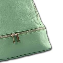 Florence Rucksack Damen Echtleder Cityrucksack hellgrün OTF612L
