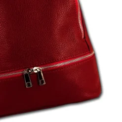 Florence Rucksack Damen Echtleder Cityrucksack dunkelrot OTF612D