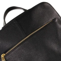 Florence Rucksack Damen Echtleder Cityrucksack schwarz ORM103S