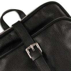 Florence Rucksack Damen Echtleder Cityrucksack schwarz ORM102S