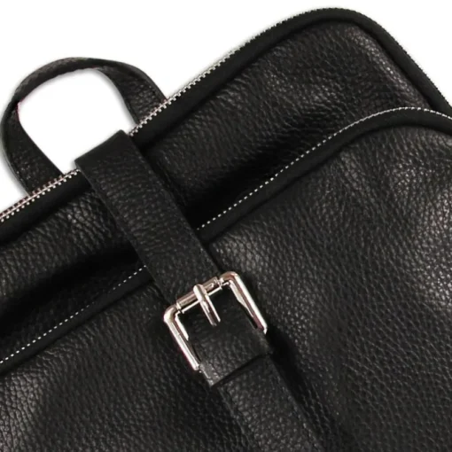 Florence Rucksack Damen Echtleder Cityrucksack schwarz ORM102S