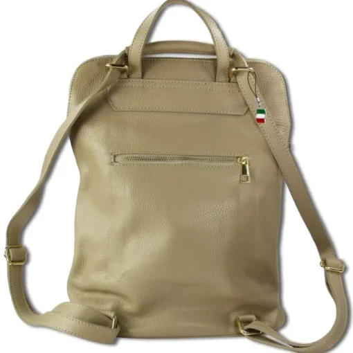Florence Rucksack Damen Echtleder Cityrucksack taupe ORM103N