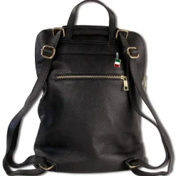 Florence Rucksack Damen Echtleder Cityrucksack schwarz ORM103S