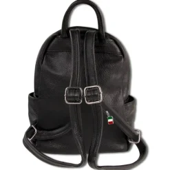 Florence Rucksack Damen Echtleder Cityrucksack schwarz ORM101S