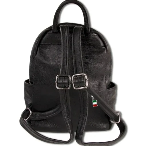 Florence Rucksack Damen Echtleder Cityrucksack schwarz ORM101S