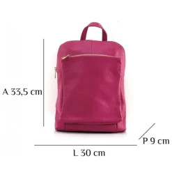 Florence Rucksack Damen Echtleder Cityrucksack weiß OTF610W